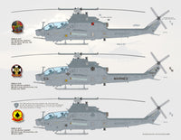 1/48 Scale AH-1Z Marine Skid Kid Zulu's