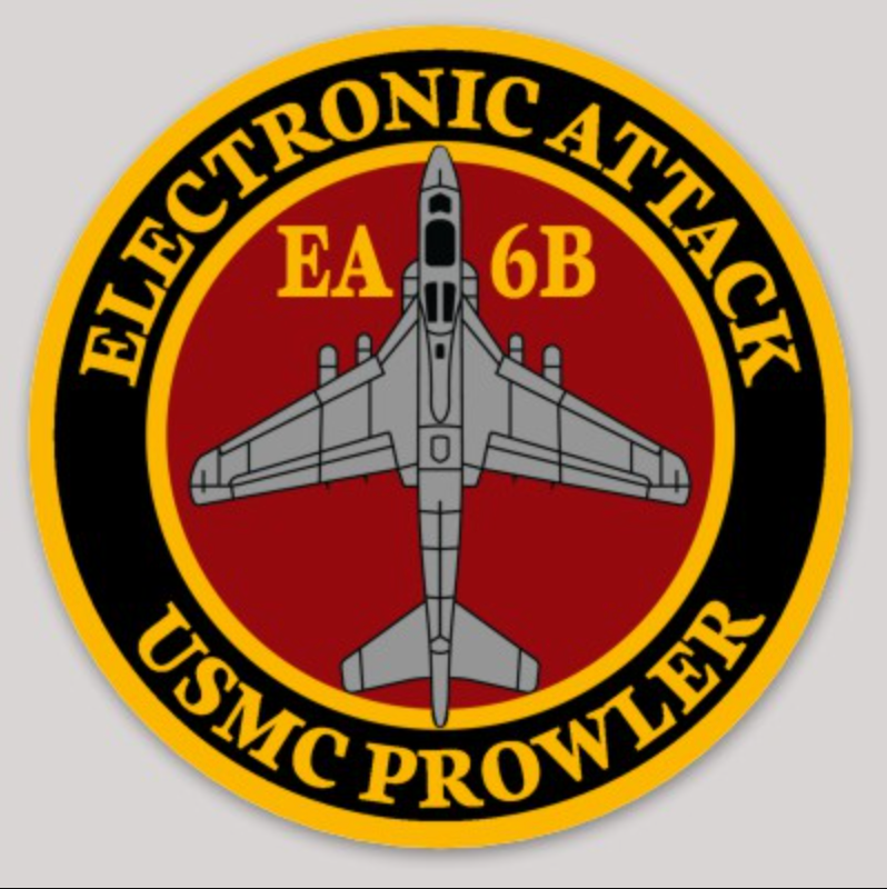 Officially Licensed Usmc Ea-6b Prowler Sticker – Marinepatches.com 