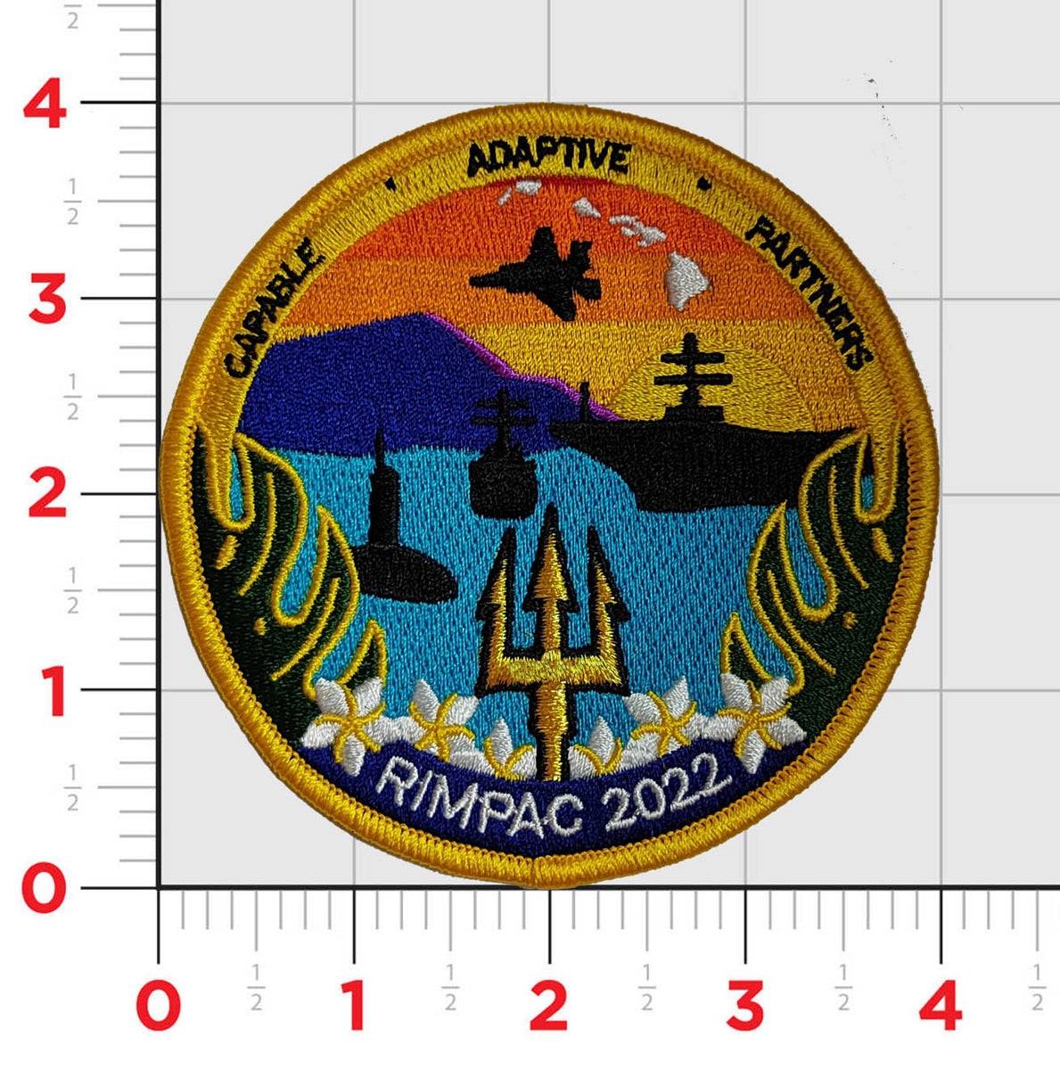 Official RIMPAC 2022 Patches Custom Patches