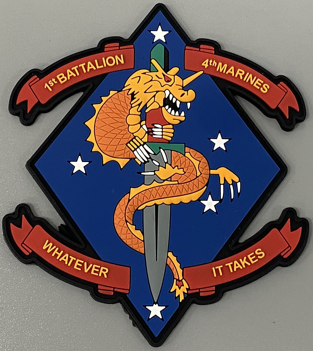 4th Marines Patch – Plastic Backing - Squadron Nostalgia