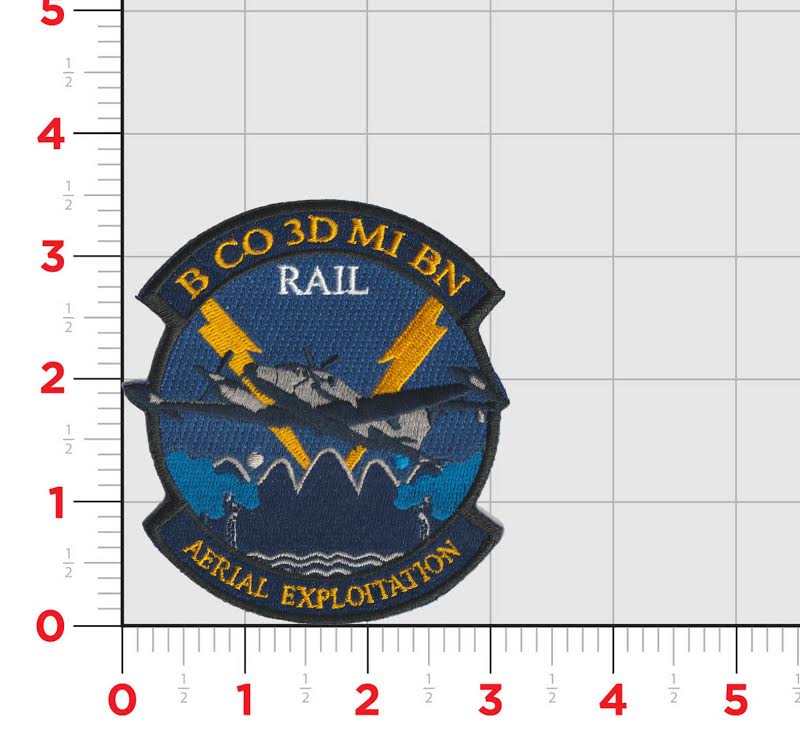 Official US Army B Co 3rd MI Bn Aerial Exploitation Patch