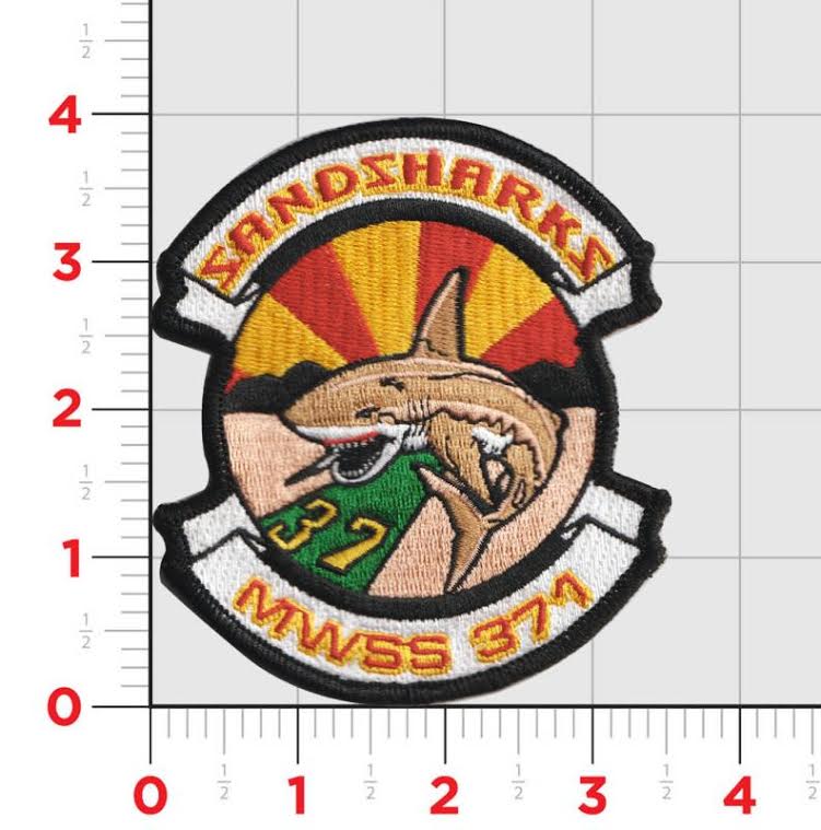 Official MWSD-371 Sand Sharks Kuwait 20.2 PVC Patch – MarinePatches.com -  Custom Patches, Military and Law Enforcement