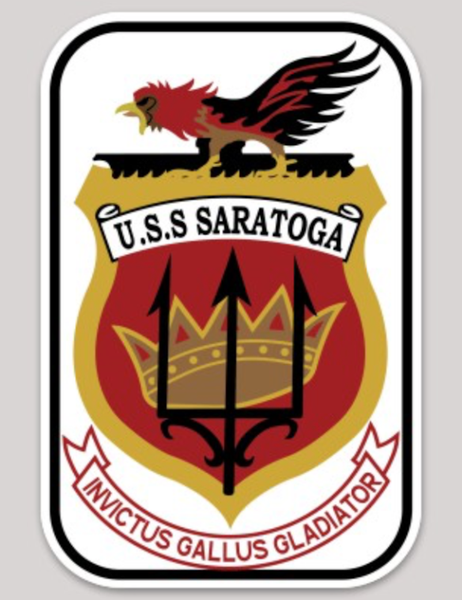USS Saratoga sticker CV-3/CV-60 Sticker
