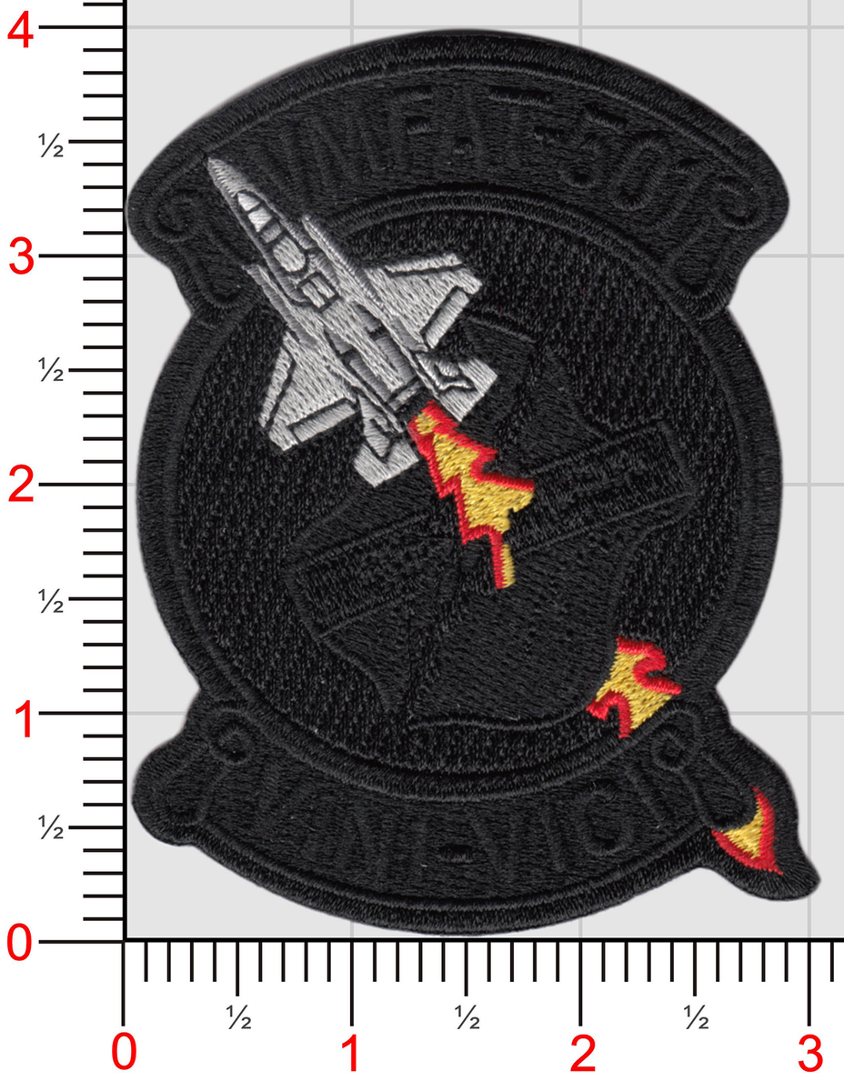 VMFAT-501 Warlords Star Wars Patches - Tie Fighter with Hook & Loop