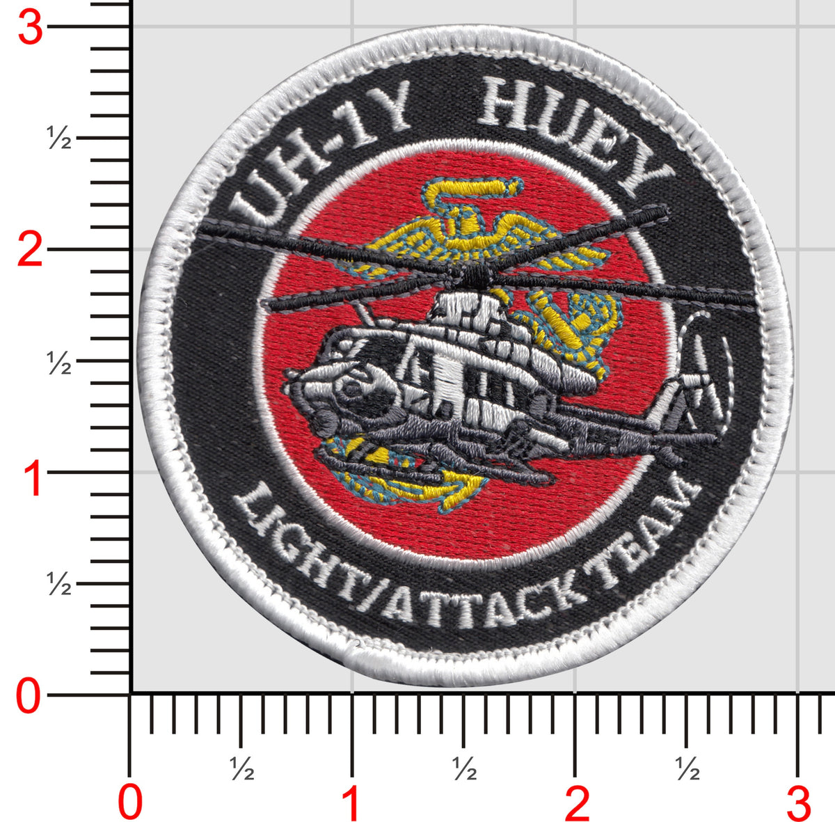 Officially Licensed USMC UH-1N Huey Gunship Commemorative Patch