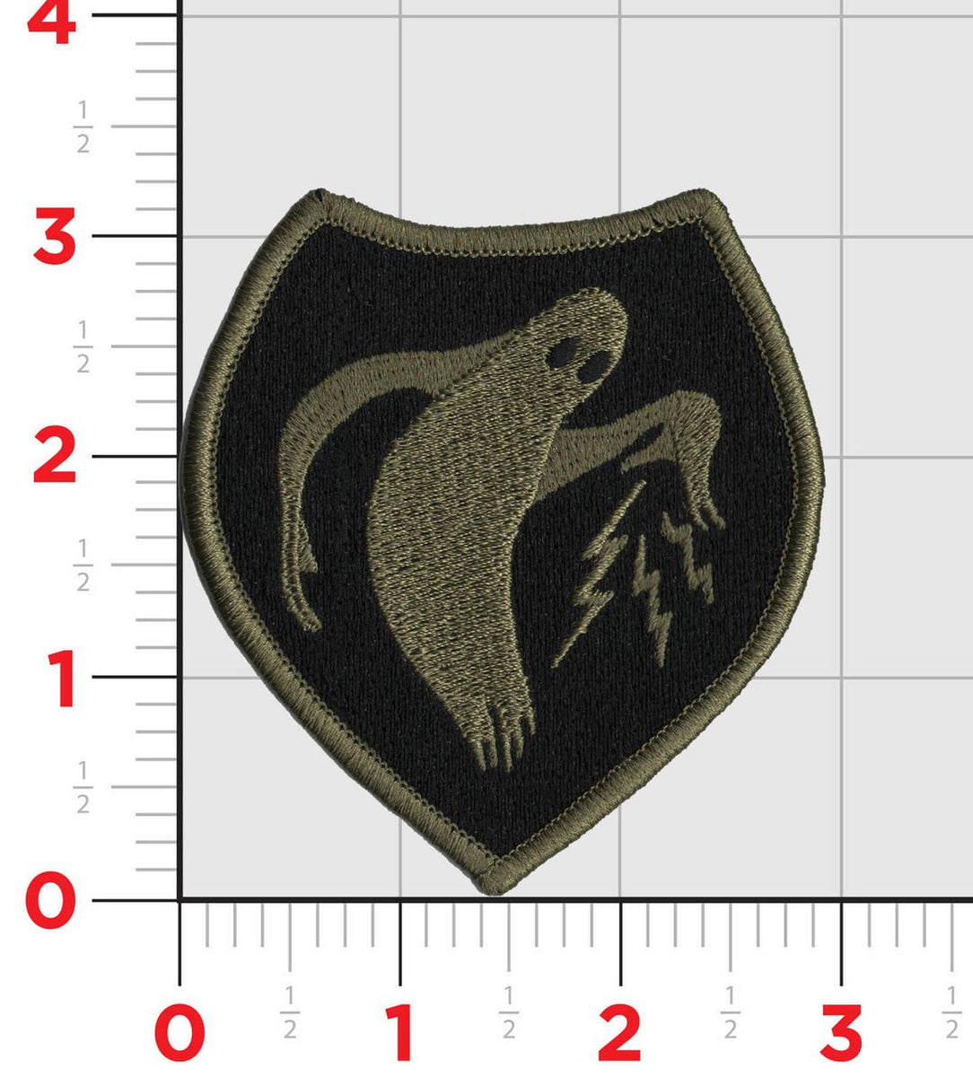 PVC Glow in Dark No Ghost Morale Patch 