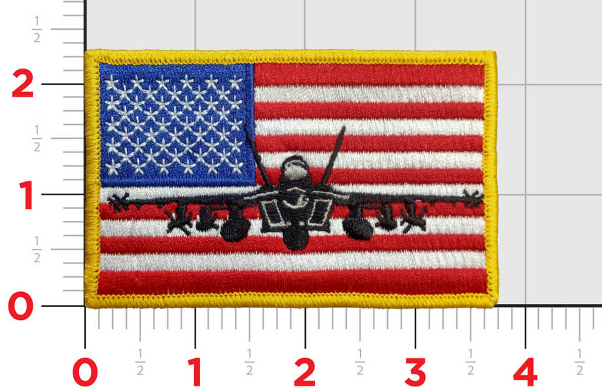 F-18 US Flag Patch – MarinePatches.com - Custom Patches, Military and Law  Enforcement