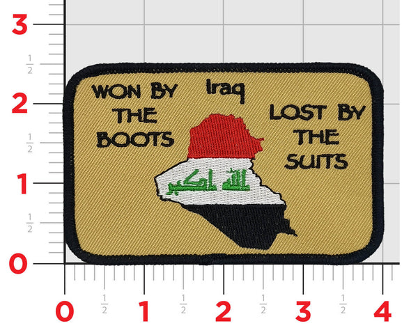 Won By The Boots Lost By The Suits Patches