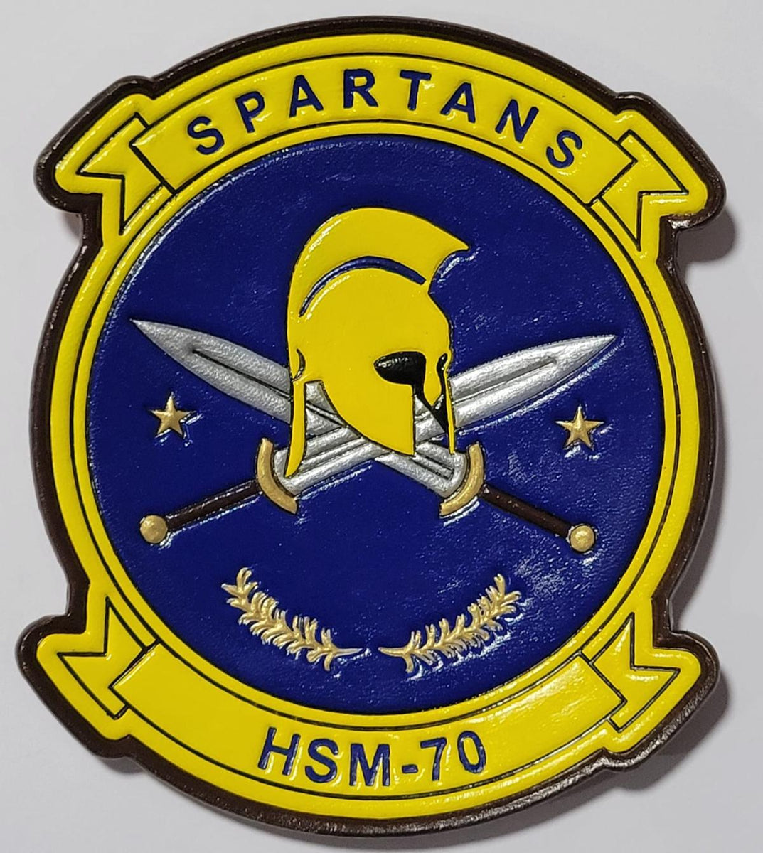 Officially Licensed US Navy HSM-70 Spartans Leather Patch ...