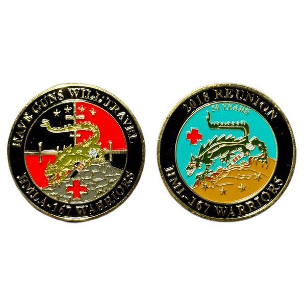 Officially Licensed HMLA-167 50th Anniversary Coin