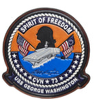 Officially Licensed USS George Washington CVN-73 leather patch