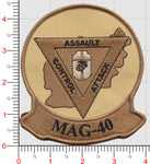 Officially Licensed USMC Marine Aircraft Group MAG 40 Patch