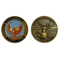 Officially Licensed HMHT-302 Phoenix Squadron Coins