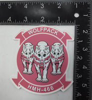 Official HMH-466 Wolfpack Cancer Awareness PVC Patch