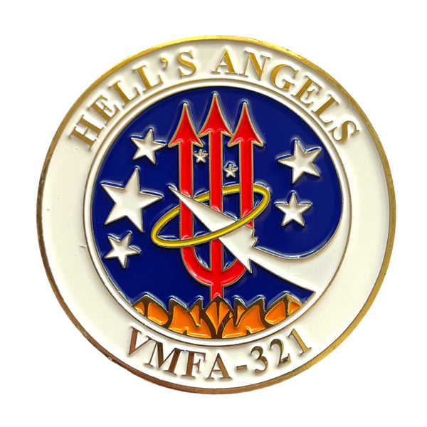 Officially Licensed USMC VMFA-321 Hells Angels Coin