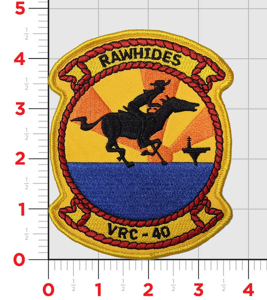 Officially Licensed US Navy VRC-40 Rawhides Squadron Patches