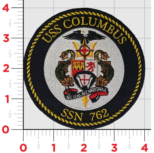 Officially Licensed USS Columbus SSN-762 Patch