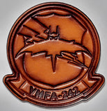 Officially Licensed USMC VMFA-242 Bats Leather Patch