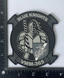 Official VMM-365 Blue Knights PVC Black & Glow Patch