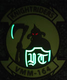 Officially Licensed VMM-164 Knightriders PVC Glow Patches