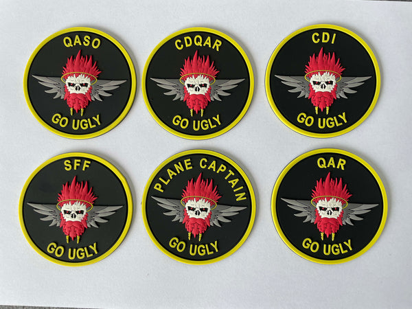 Official VMM-362 Ugly Angels PVC Flightline Qual Patches