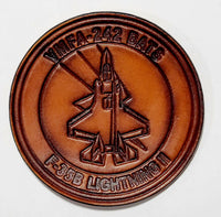 Official VMFA-242 Bats F-35 Lightning II Leather Patch