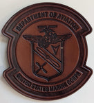 Officially Licensed USMC Department of Aviation Leather Patches