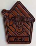 Officially Licensed VF-43 Challengers Leather Patch