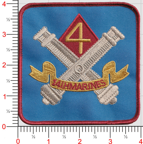 Officially Licensed USMC 4th Battalion 14th Marine Regiment Patch