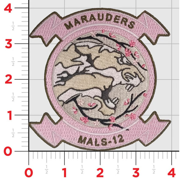 Official MALS-12 Marauders Cherry Blossom patch