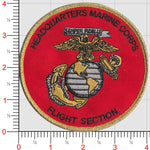 Officially Licensed USMC Headquarters Flight Section Patch