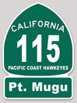 Official VAW-115 Hawkeyes Pt Mugu PCH Sticker