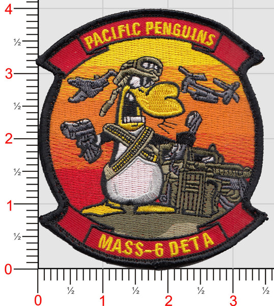 Officially Licensed MASS-6 DET A Pacific Penguins Patches