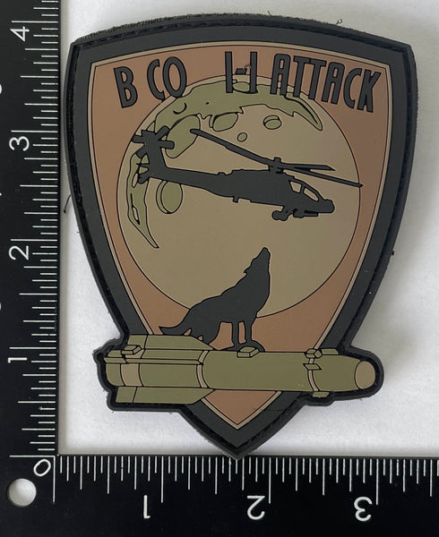 Official US Army Bravo Company 1-1 Attack PVC Patch