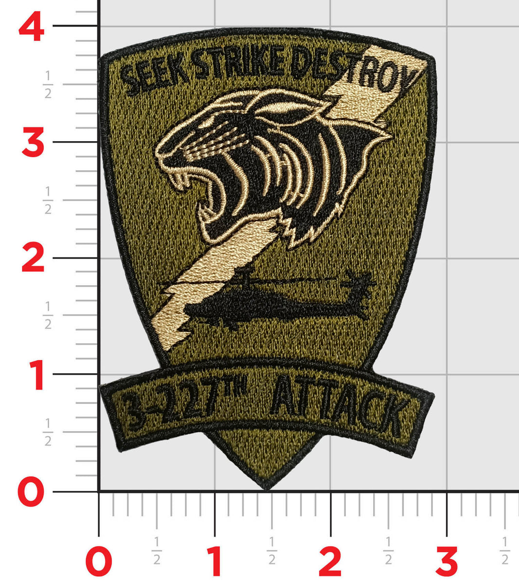 US Army 3-227 Black Cats Patch – MarinePatches.com - Custom Patches ...