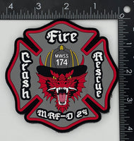 Official MWSS-174 Crash Fire Rescue MRF-D 2024 PVC patch