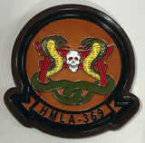 Officially Licensed USMC HMLA-369 Gunfighters Leather Patch