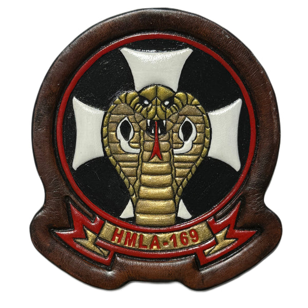 Officially Licensed USMC HMLA-169 Leather Patch