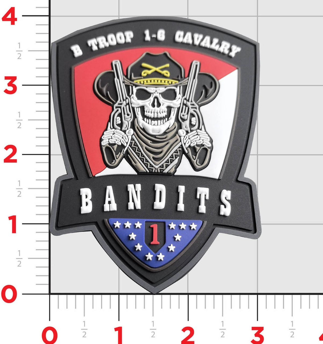 Official US Army B Troop 1-6 Cavalry Bandits PVC patch – MarinePatches ...