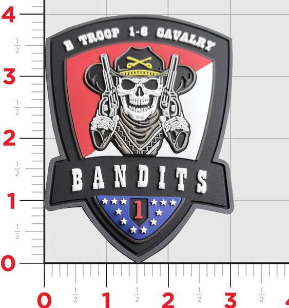 Official US Army B Troop 1-6 Cavalry Bandits PVC Patch – MarinePatches ...