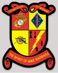 Officially Licensed USMC 5th Battalion 11th Marines The Spirit of Saint Barbara Sticker