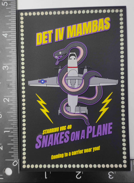 Official VRC-40 Det 4 Mambas Snakes on A Plane PVC Shoulder Patch