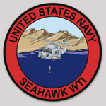 Officially Licensed US Navy Seahawk WTI Sticker