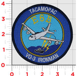 Official VQ-3 Ironman TACAMOPAC E-6B Patch