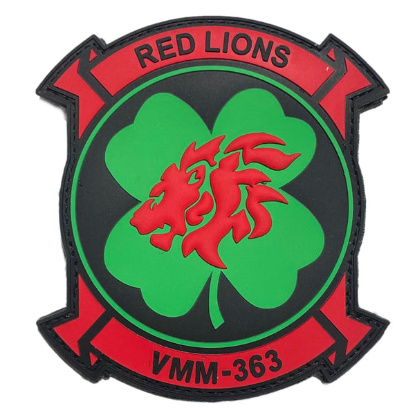 Officially Licensed USMC VMM-363 Red Lions PVC Patch