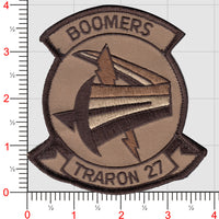 Officially Licensed US Navy VT-27 Boomers Squadron Patch