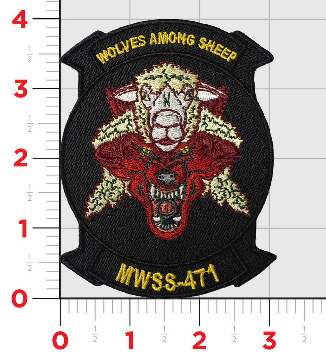 Official Marine Wing Support Squadron MWSS-471 Wolves patch ...