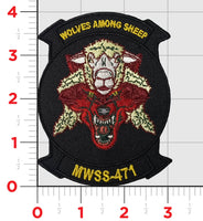 Official Marine Wing Support Squadron MWSS-471 Wolves patch