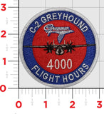 Official C-2 Greyhound Flight Hours shoulder patches