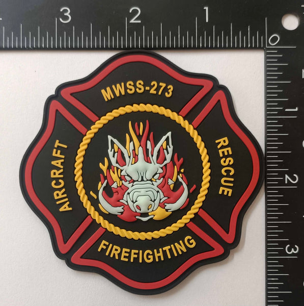 Official MWSS-273 Aircraft Rescue Firefighting PVC patch